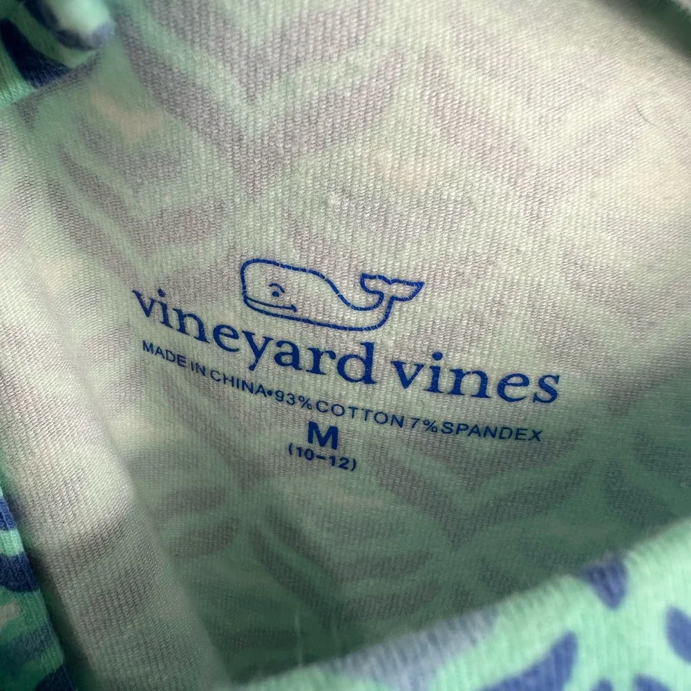 Vineyard Vines‎ girls youth size Medium 10 - 12 blue dress zip up back